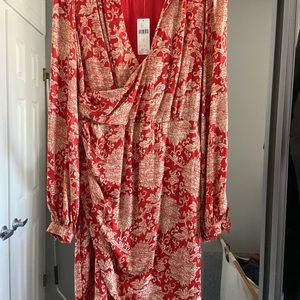 Anthropologie red dress, size US 0